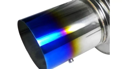 Spec-D T-304 Stainless Steel N1 Style Catback Exhaust System w/ Burnt Tip Honda Civic 1996-2000                                     - MFCAT2-CV963T-SD - Image 4