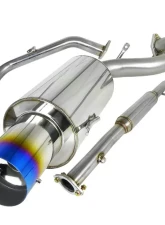 Spec-D T-304 Stainless Steel N1 Style Catback Exhaust System w/ Burnt Tip Mitsubishi Eclipse 1995-1999                                     - MFCAT2-ELP95NTT-SD - Image 10