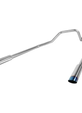 Spec-D T-304 Stainless Steel N1 Style Dual Catback Exhaust System w/ Slanted Burnt Tips Ford F-150 2004-2008                                     - MFCAT2-F15004-SD - Image 10