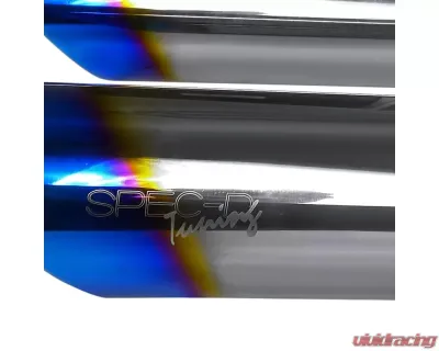 Spec-D T-304 Stainless Steel N1 Style Dual Catback Exhaust System w/ Slanted Burnt Tips Ford F-150 2004-2008 - MFCAT2-F15004-SD