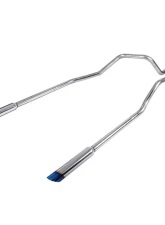 Spec-D T-304 Stainless Steel N1 Style Dual Catback Exhaust System w/ Slanted Burnt Tips Ford F-150 2004-2008                                     - MFCAT2-F15004-SD - Image 10
