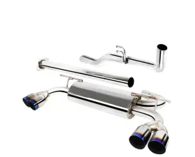 Spec-D T-304 Stainless Steel N1 Style Catback Exhaust System w/ Burnt Tip Hyundai Genesis 2009-2014