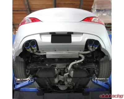 Spec-D T-304 Stainless Steel Catback Exhaust System w/ Burnt Tip Hyundai Genesis Coupe 2009-2014 - MFCAT2-GEN092T-SD