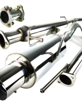 Spec-D T-304 Stainless Steel N1 Style Catback Exhaust System w/ Burnt Tip Acura Integra 1994-2001                                     - MFCAT2-INT94GSR - Image 5
