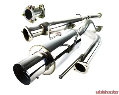 Spec-D T-304 Stainless Steel N1 Style Catback Exhaust System w/ Burnt Tip Acura Integra 1994-2001 - MFCAT2-INT94GSR