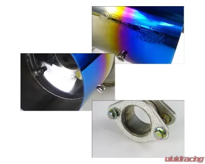 Spec-D Tuning N1 Catback Exhaust Muffler Compatible With Acura Integra Gs Ls 1994 2001