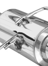 Spec-D T-304 Stainless Steel N1 Style Catback Exhaust System w/ Burnt Tip Nissan 240SX S14 1995-1998                                     - MFCAT3-240SX95T-SD - Image 4