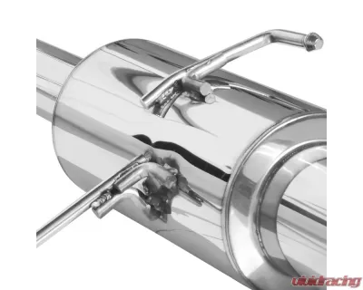 Spec-D T-304 Stainless Steel N1 Style Catback Exhaust System w/ Burnt Tip Nissan 240SX S14 1995-1998 - MFCAT3-240SX95T-SD