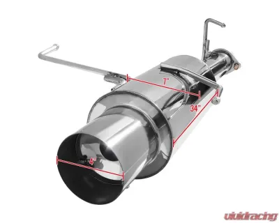 Spec-D T-304 Stainless Steel N1 Style Catback Exhaust System Nissan 240SX S14 1995-1998 - MFCAT3-240SX95