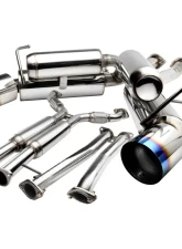 Spec-D T-304 Stainless Steel N1 Style Dual Catback Exhaust System w/ Burnt Tip Nissan 350Z 2003-2009                                     - MFCAT3-350Z03-SD - Image 10