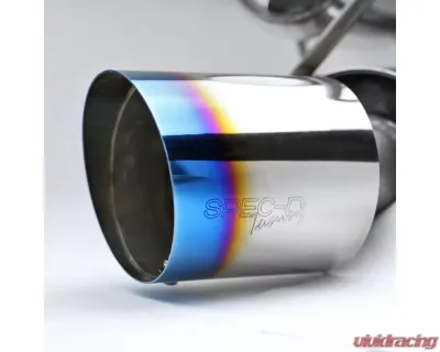 Spec-D T-304 Stainless Steel N1 Style Dual Catback Exhaust System w/ Burnt Tip Nissan 350Z 2003-2009 - MFCAT3-350Z03-SD