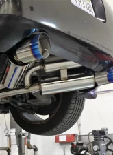 Spec-D T-304 Stainless Steel N1 Style Dual Catback Exhaust System w/ Burnt Tip Nissan 350Z 2003-2009                                     - MFCAT3-350Z03-SD - Image 3