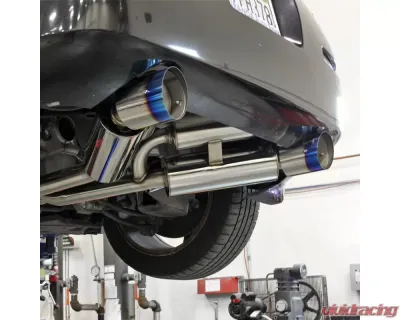 Spec-D T-304 Stainless Steel N1 Style Dual Catback Exhaust System w/ Burnt Tip Nissan 350Z 2003-2009 - MFCAT3-350Z03-SD