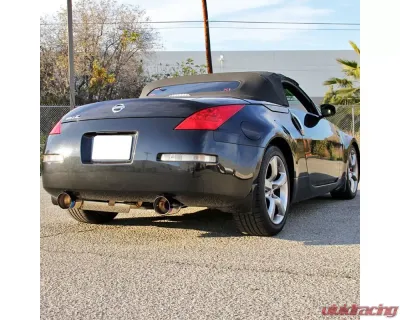 Spec-D T-304 Stainless Steel N1 Style Dual Catback Exhaust System w/ Burnt Tip Nissan 350Z 2003-2009 - MFCAT3-350Z03-SD