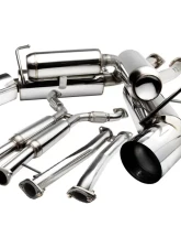 Spec-D T-304 Stainless Steel N1 Style Dual Catback Exhaust System Nissan 350Z 2003-2009                                     - MFCAT3-350Z03 - Image 10