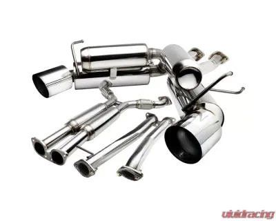 Spec-D T-304 Stainless Steel N1 Style Dual Catback Exhaust System Nissan 350Z 2003-2009 - MFCAT3-350Z03