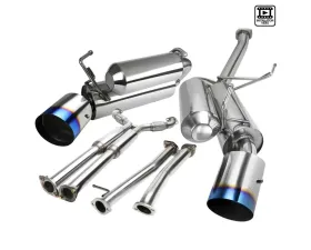 Spec-D T-304 Stainless Steel Dual Catback Exhaust System w/ Burnt Tip Infiniti G35 2003-2007