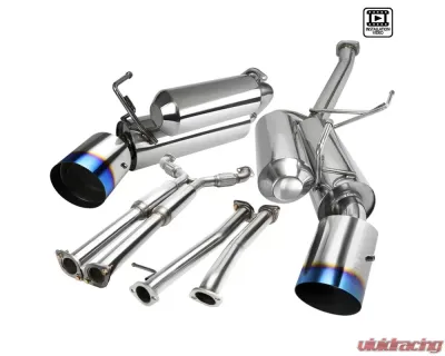 Spec-D Stainless Steel Dual Catback Exhaust System (Burnt Tip) Infiniti G35 2003-2007 - MFCAT3-G35032-SD