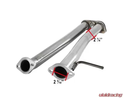 Spec-D Stainless Steel Dual Catback Exhaust System (Burnt Tip) Infiniti G35 2003-2007 - MFCAT3-G35032-SD