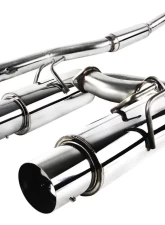 Spec-D T-304 Stainless Steel N1 Style Dual Catback Exhaust System Mitsubishi Lancer Evolution X 2008-2015                                     - MFCAT3-LAN08 - Image 10