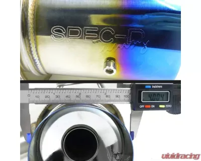 Spec-D T-304 Stainless Steel N1 Style Dual Catback Exhaust System w/ Burnt Tip Mitsubishi Lancer Evolution X 2008-2015 - MFCAT3-LAN08T-SD