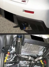 Spec-D T-304 Stainless Steel N1 Style Dual Catback Exhaust System w/ Burnt Tip Mitsubishi Lancer Evolution X 2008-2015                                     - MFCAT3-LAN08T-SD - Image 8
