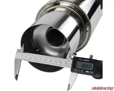 Spec-D T-304 Stainless Steel N1 Style Dual Catback Exhaust System Mitsubishi Lancer Evolution X 2008-2015 - MFCAT3-LAN08
