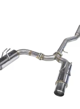 Spec-D T-304 Stainless Steel N1 Style Dual Catback Exhaust System Mitsubishi Lancer Evolution X 2008-2015                                     - MFCAT3-LAN08 - Image 10