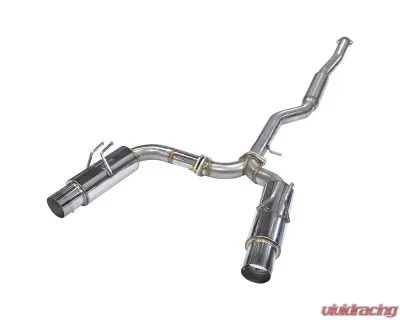 Spec-D T-304 Stainless Steel N1 Style Dual Catback Exhaust System Mitsubishi Lancer Evolution X 2008-2015 - MFCAT3-LAN08