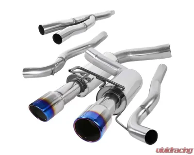 Spec-D Dual Catback Exhaust System (Burnt Tip) Ford Mustang 2015-2021 - MFCAT3-MST15L23T-SD