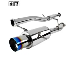 Spec-D T-304 Stainless Steel N1 Style Catback Exhaust System w/ Burn Tip Subaru Impreza WRX STI 2002-2007