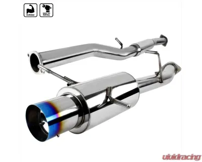 Spec-D T-304 Stainless Steel N1 Style Catback Exhaust System w/ Burn Tip Subaru Impreza WRX STI 2002-2007 - MFCAT3-WRX02T-SD