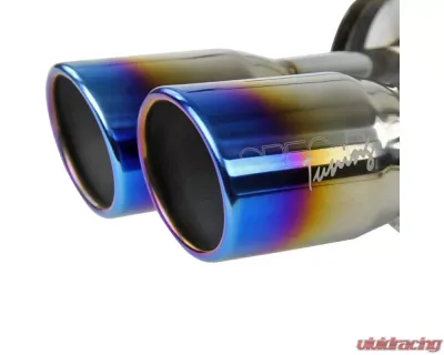 Spec-D Dual Catback Exhaust System (Burnt Quad Tip) Subaru Impreza WRX | STi 2008-2014 - MFCAT3-WRX084QT-SD