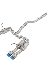 Spec-D T-304 Stainless Steel N1 Style Catback Exhaust System 4" Quad Tip w/ Burn Tip Subaru WRX | STI 2015-2022                                     - MFCAT3-WRX15QT-SD - Image 10