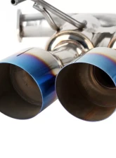 Spec-D T-304 Stainless Steel N1 Style Catback Exhaust System 4" Quad Tip w/ Burn Tip Subaru WRX | STI 2015-2022                                     - MFCAT3-WRX15QT-SD - Image 4
