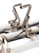 Spec-D T-304 Stainless Steel N1 Style Catback Exhaust System 4" Quad Tip w/ Burn Tip Subaru WRX | STI 2015-2022                                     - MFCAT3-WRX15QT-SD - Image 6