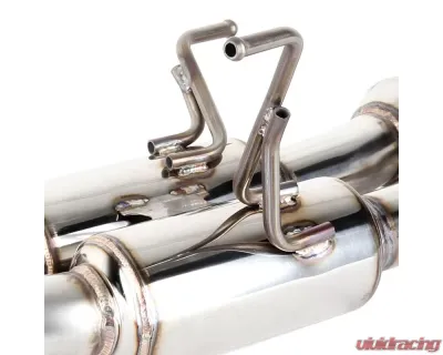 Spec-D T-304 Stainless Steel N1 Style Catback Exhaust System 4" Quad Tip w/ Burn Tip Subaru WRX | STI 2015-2022 - MFCAT3-WRX15QT-SD
