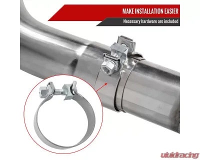 Spec-D T-304 Stainless Steel N1 Style Catback Exhaust System 4" Quad Tip w/ Burn Tip Subaru WRX | STI 2015-2022 - MFCAT3-WRX15QT-SD