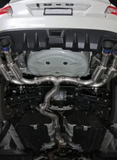 Spec-D T-304 Stainless Steel N1 Style Catback Exhaust System 4" Quad Tip w/ Burn Tip Subaru WRX | STI 2015-2022                                     - MFCAT3-WRX15QT-SD - Image 9