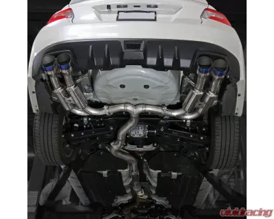 Spec-D T-304 Stainless Steel N1 Style Catback Exhaust System 4" Quad Tip w/ Burn Tip Subaru WRX | STI 2015-2022 - MFCAT3-WRX15QT-SD