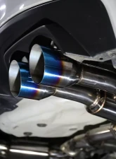 Spec-D T-304 Stainless Steel N1 Style Catback Exhaust System 4" Quad Tip w/ Burn Tip Subaru WRX | STI 2015-2022                                     - MFCAT3-WRX15QT-SD - Image 10