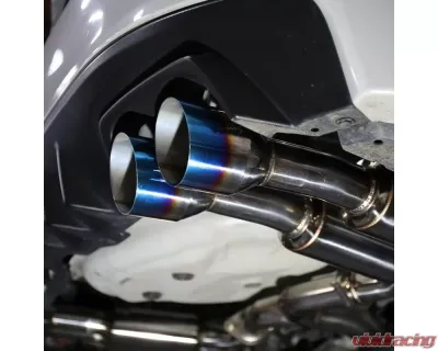 Spec-D T-304 Stainless Steel N1 Style Catback Exhaust System 4" Quad Tip w/ Burn Tip Subaru WRX | STI 2015-2022 - MFCAT3-WRX15QT-SD