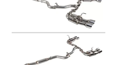Spec-D 4" Quad Tip Stainless Steel Catback Exhaust System  Subaru WRX | STI 2015-2022                                     - MFCAT3-WRX15Q - Image 3
