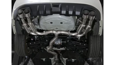 Spec-D 4" Quad Tip Stainless Steel Catback Exhaust System  Subaru WRX | STI 2015-2022                                     - MFCAT3-WRX15Q - Image 9