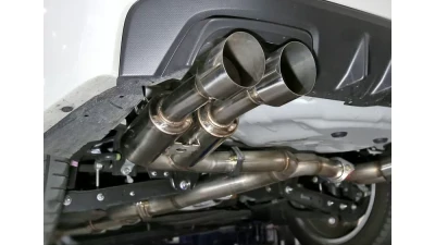 Spec-D 4" Quad Tip Stainless Steel Catback Exhaust System  Subaru WRX | STI 2015-2022                                     - MFCAT3-WRX15Q - Image 10