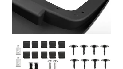 Spec-D Black ABS Front & Rear Mud Flap Splash Guards (Models w/ OEM Wheel Lip Moldings) Ford F-150 2015-2018                                     - MUD-F15015B-MP - Image 7