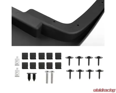 Spec-D Black ABS Front & Rear Mud Flap Splash Guards (Models w/ OEM Wheel Lip Moldings) Ford F-150 2015-2018 - MUD-F15015B-MP