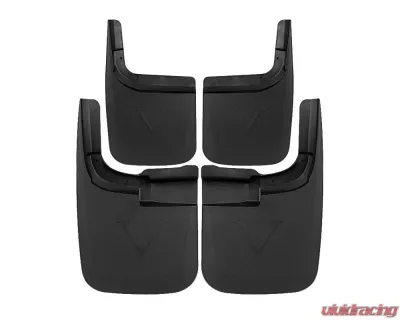 Spec-D Black ABS Front & Rear Mud Flap Splash Guards (Models w/o OEM Wheel Lip Moldings) Ford F-250 | F-350 2017-2018 - MUD-F25017A-MP