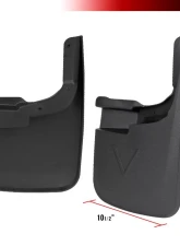 Spec-D Black ABS Front & Rear Mud Flap Splash Guards (Models w/o OEM Wheel Lip Moldings) Ford F-250 | F-350 2017-2018                                     - MUD-F25017A-MP - Image 2