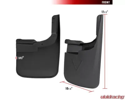 Spec-D Black ABS Front & Rear Mud Flap Splash Guards (Models w/o OEM Wheel Lip Moldings) Ford F-250 | F-350 2017-2018 - MUD-F25017A-MP